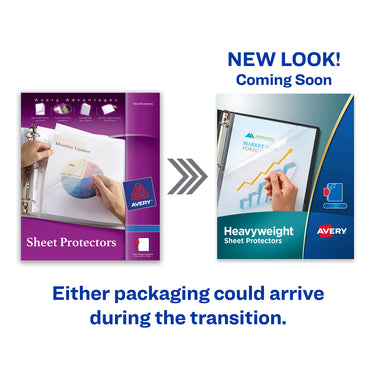 Avery Heavyweight Diamond Clear Sheet Protectors, 8.5